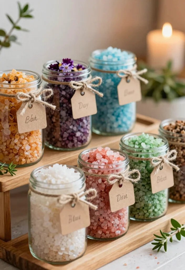 14 DIY Wedding Favor Ideas That Are Easy Affordable and Cute 5. DIY Bath Salts 0