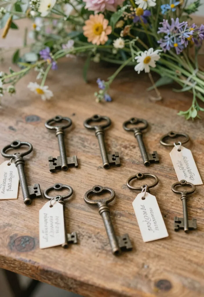 14 DIY Wedding Favor Ideas for Guests on a Budget 40 14 DIY Wedding Favor Ideas for Guests on a Budget 10. Vintage Key Bottle Openers 0