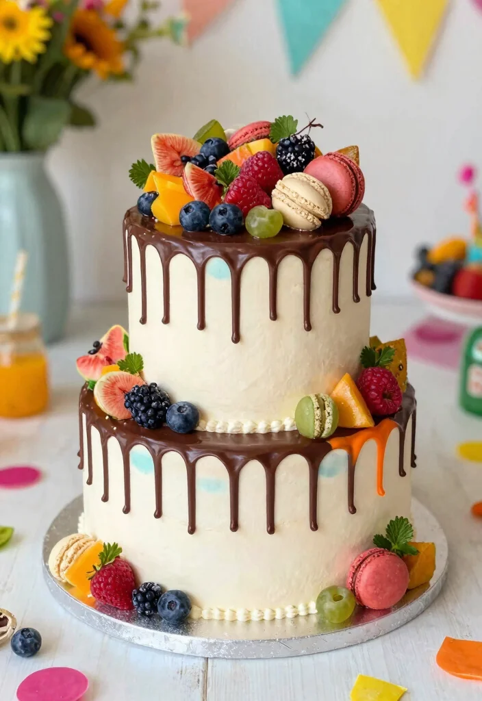 14 Elegant Wedding Cake Design Ideas for Formal Weddings 10. Artful Drips 0