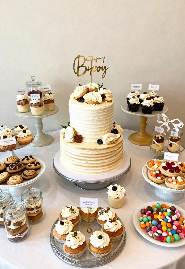 14 Engagement Party Decor Ideas for Small and Stylish Gatherings 29 14 Engagement Party Decor Ideas for Small and Stylish Gatherings 9. Sweet Treats Table 0