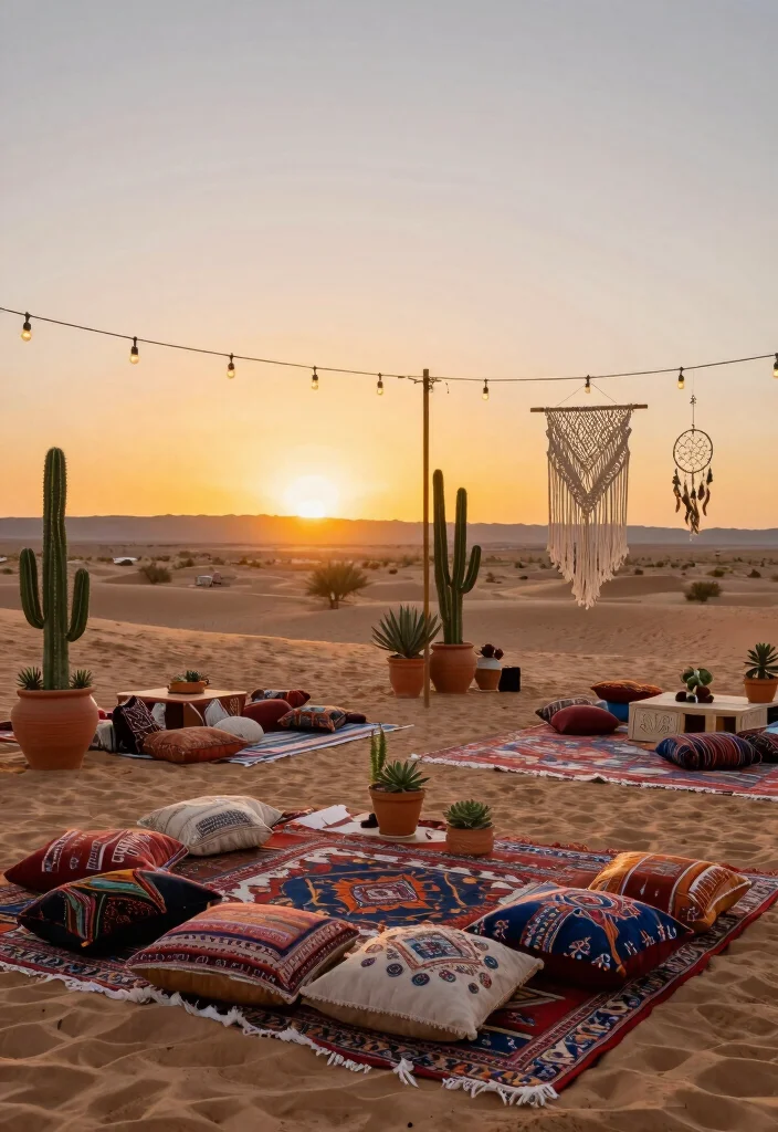 14 Engagement Party Theme Ideas That Match Any Style 13 14 Engagement Party Theme Ideas That Match Any Style 3. Bohemian Desert Escape 0