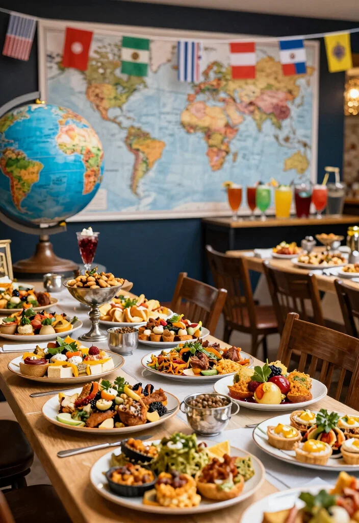 14 Engagement Party Theme Ideas That Match Any Style 37 14 Engagement Party Theme Ideas That Match Any Style 7. Around the World 0