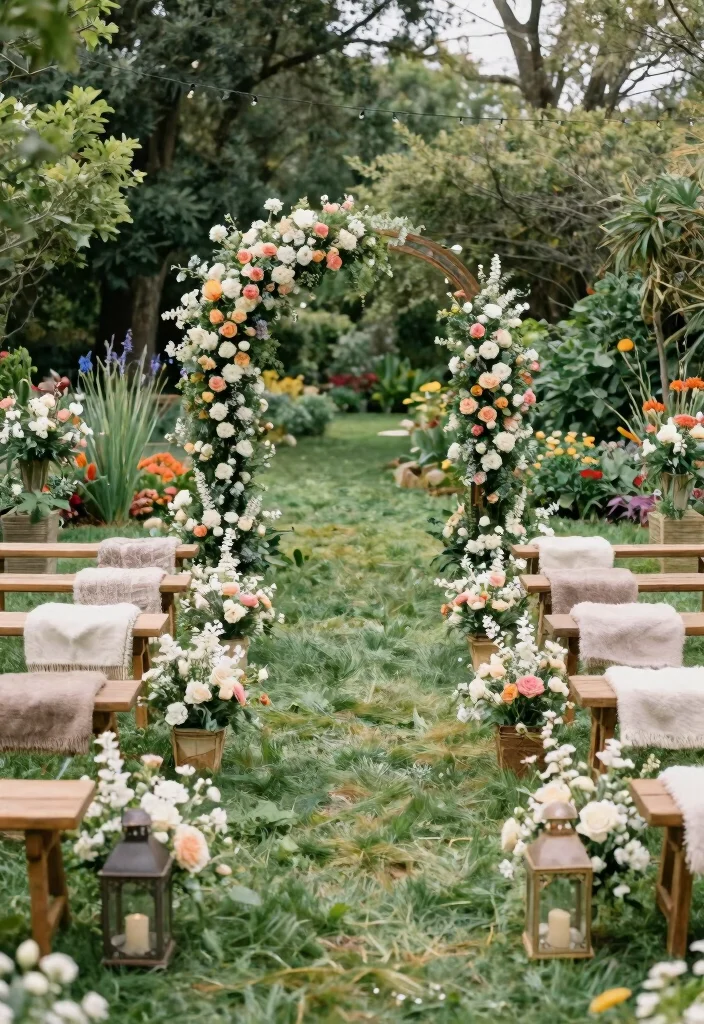 14 Garden Wedding Decoration Ideas for Romantic Outdoor Settings 10. Ceremony Seating Arrangements 0