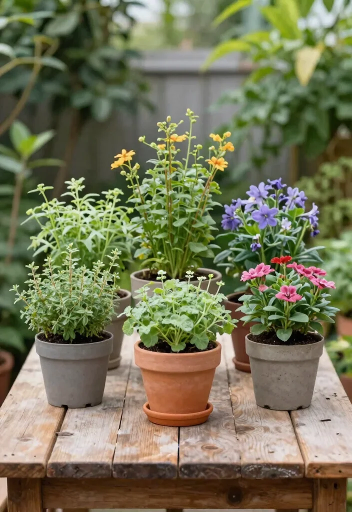 14 Garden Wedding Decoration Ideas for Romantic Outdoor Settings 6. Potted Plants as Centerpieces 0