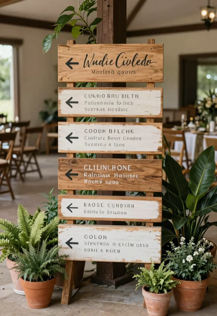 14 Hindu Wedding Decoration Ideas with Cultural Elegance 14. Eco Friendly Signage 0