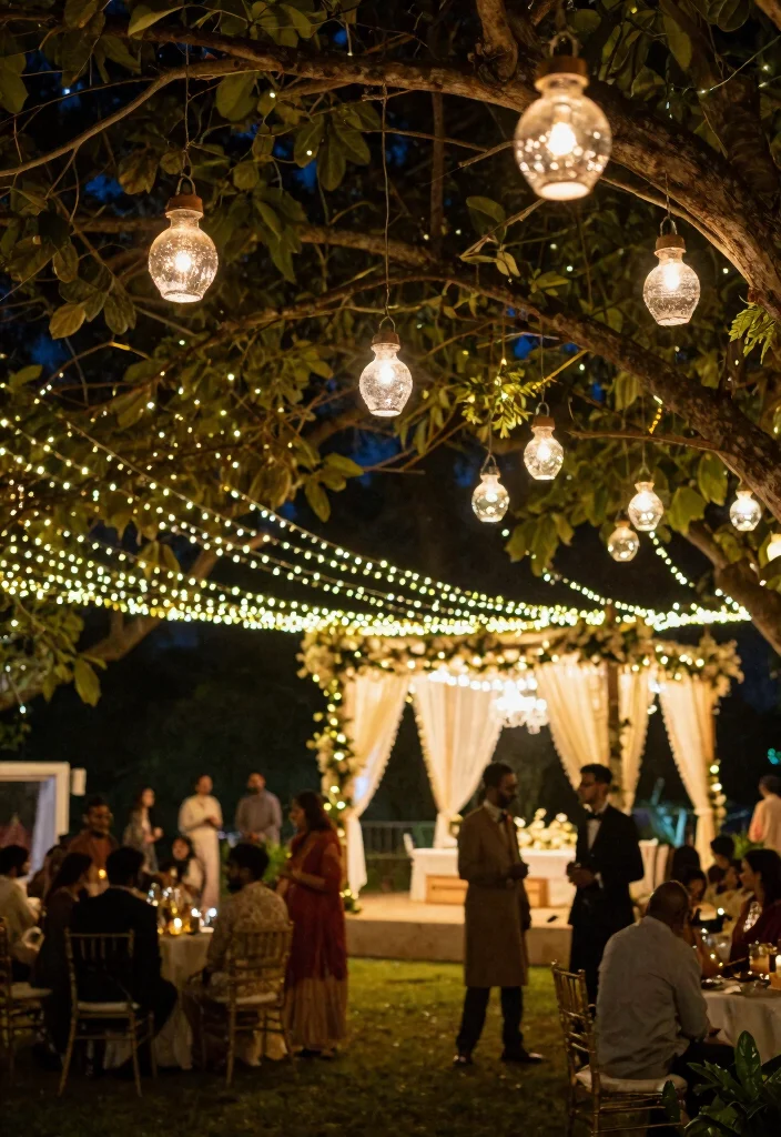 14 Hindu Wedding Decoration Ideas with Cultural Elegance 4. Eco Conscious Lighting 0