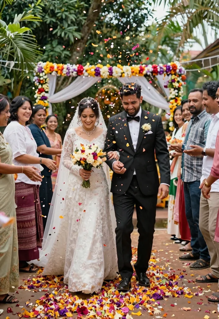 14 Hindu Wedding Decoration Ideas with Cultural Elegance 5. Biodegradable Confetti 0