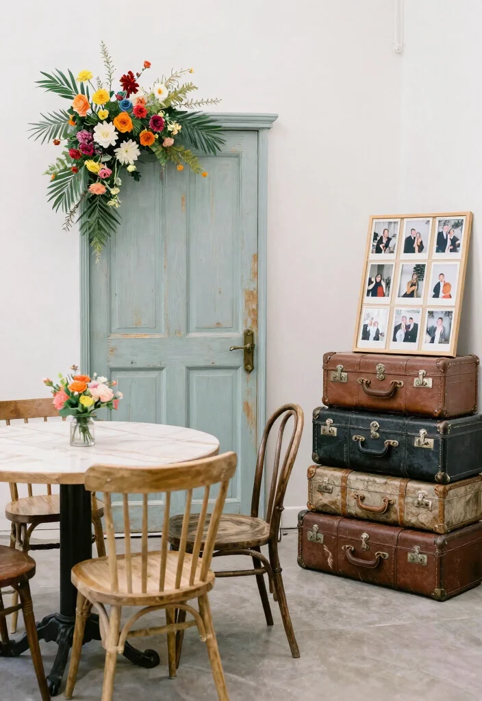 14 Hindu Wedding Decoration Ideas with Cultural Elegance 6. Upcycled Furniture and Decor 0