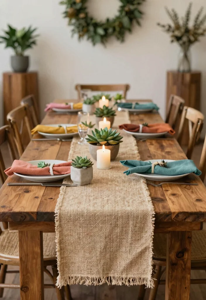 14 Hindu Wedding Decoration Ideas with Cultural Elegance 8. Natural Table Runners 0