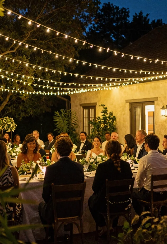 14 Home Wedding Decoration Ideas Perfect for Small Intimate Ceremonies 10. String Lights 0