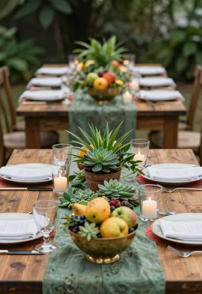 14 Indian Wedding Decoration Ideas Full of Color and Tradition 3. Sustainable Table Centerpieces 0