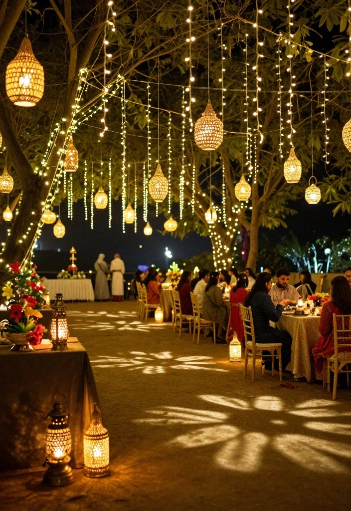 14 Indian Wedding Decoration Ideas Full of Color and Tradition 4. Eco Conscious Lighting Options 0