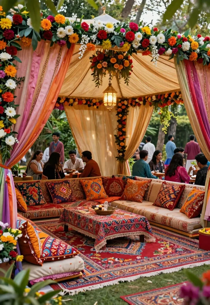 14 Indian Wedding Decoration Ideas Full of Color and Tradition 6. Traditional Indian Tents 0