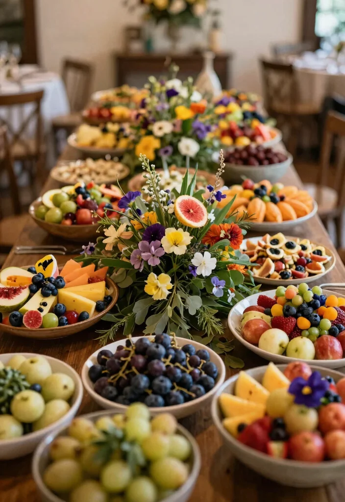 14 Indoor Wedding Decoration Ideas for Any Type of Venue 7. Edible Table Decor 0