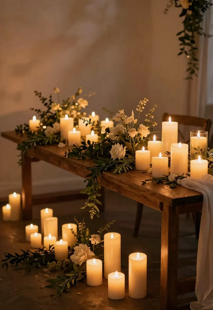 14 Indoor Wedding Decoration Ideas for Sustainable Eco Friendly Celebrations 3. Eco Friendly Candles 0