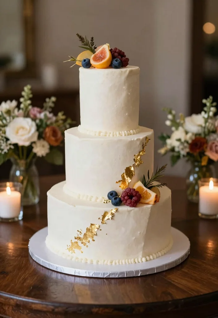 14 Modern Wedding Cake Ideas for Stylish Contemporary Weddings 2. Geometric Elegance 0