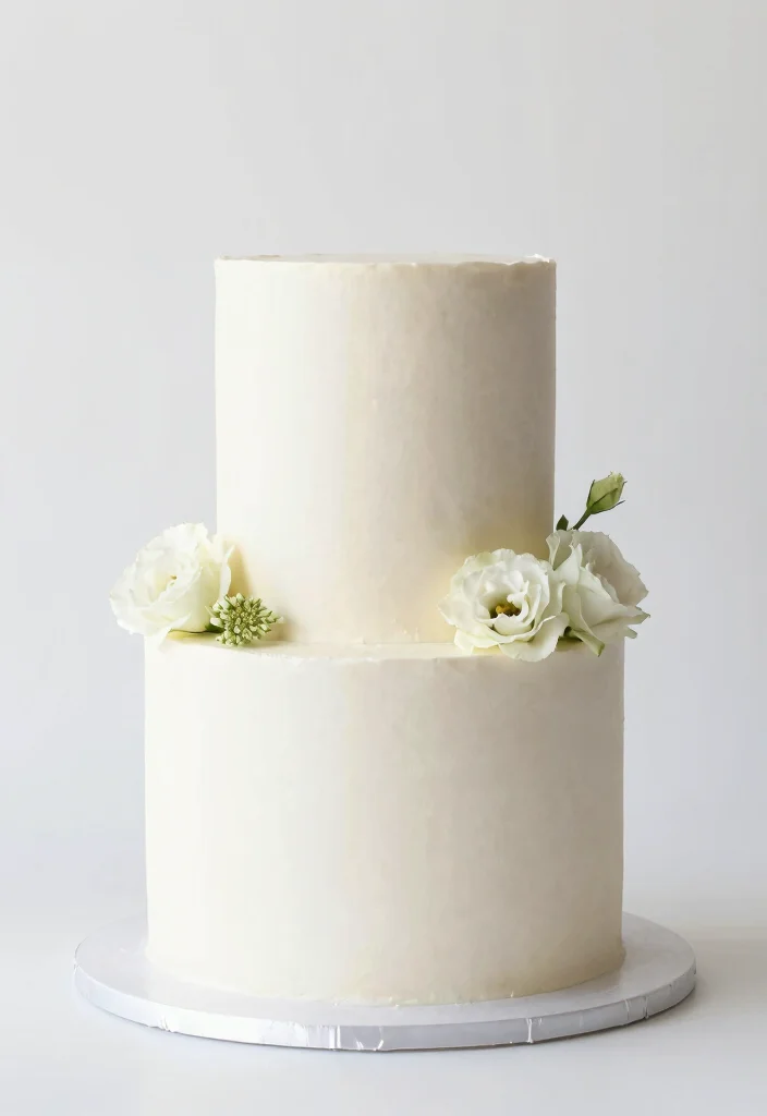 14 Modern Wedding Cake Ideas for Stylish Contemporary Weddings 4. Minimalist Chic 0