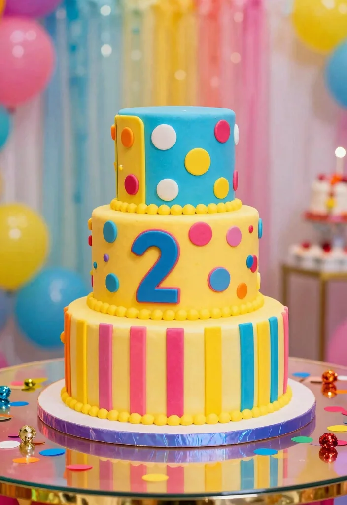 14 Modern Wedding Cake Ideas for Stylish Contemporary Weddings 5. Bold Colors and Patterns 0