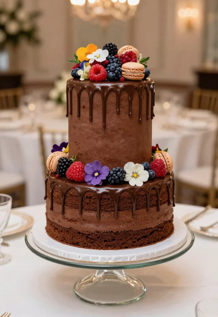 14 Modern Wedding Cake Ideas for Stylish Contemporary Weddings 6. Artistic Drip Cake 0