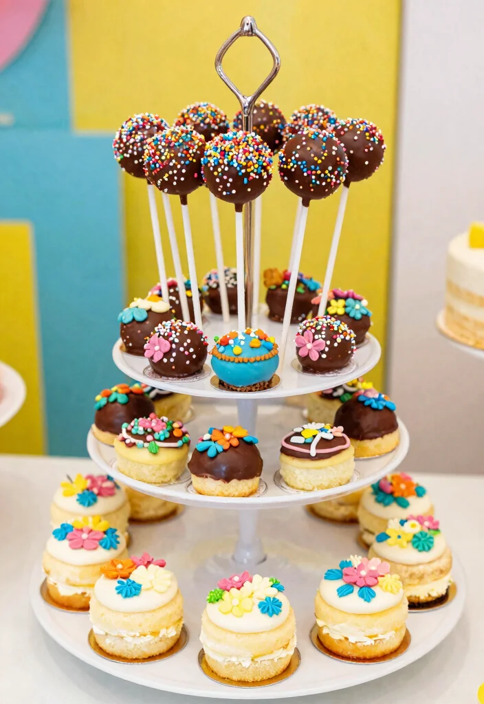 14 Modern Wedding Cake Ideas for Stylish Contemporary Weddings 8. Cake Pops and Mini Cakes 0