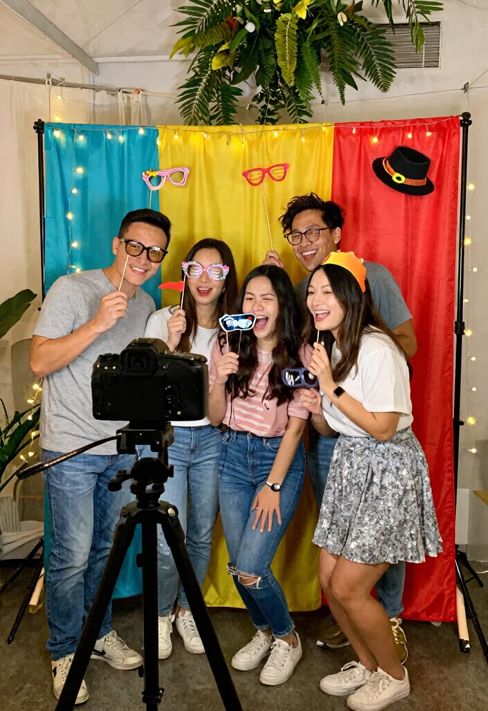 14 Simple Engagement Party Ideas You Can Host at Home 1 14 Simple Engagement Party Ideas You Can Host at Home 1. DIY Photo Booth Fun 0