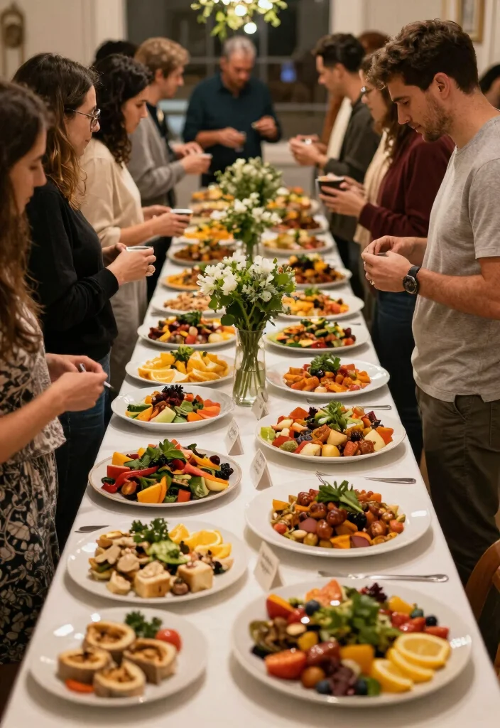 14 Simple Engagement Party Ideas You Can Host at Home 15 14 Simple Engagement Party Ideas You Can Host at Home 5. Potluck Engagement Bash 0