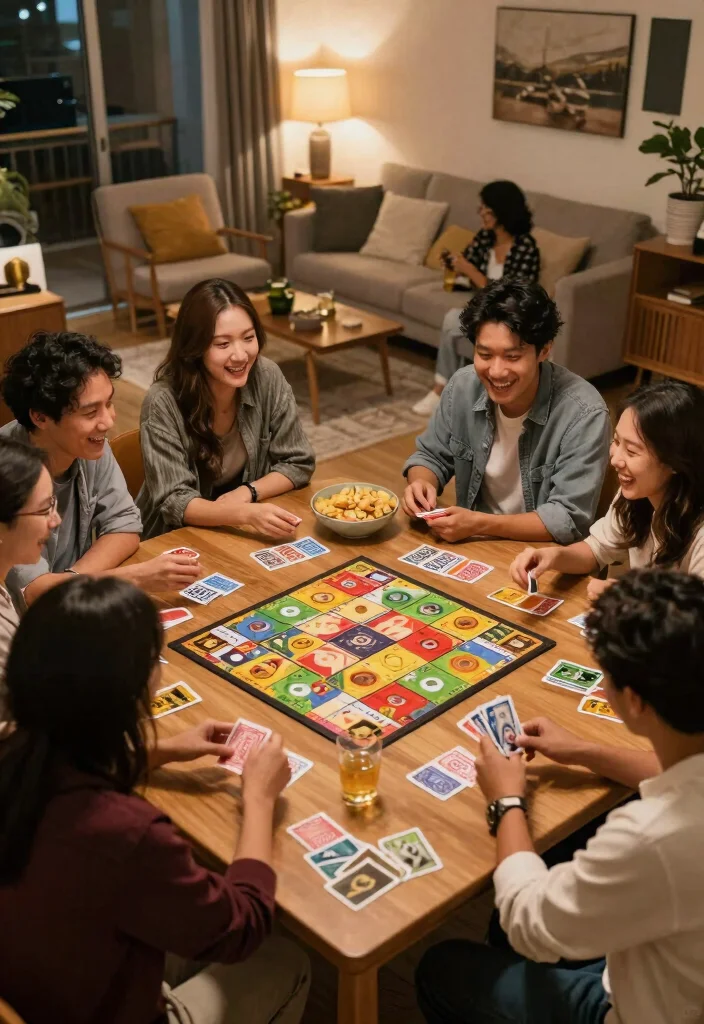 14 Simple Engagement Party Ideas You Can Host at Home 26 14 Simple Engagement Party Ideas You Can Host at Home 6. Game Night Celebration 0