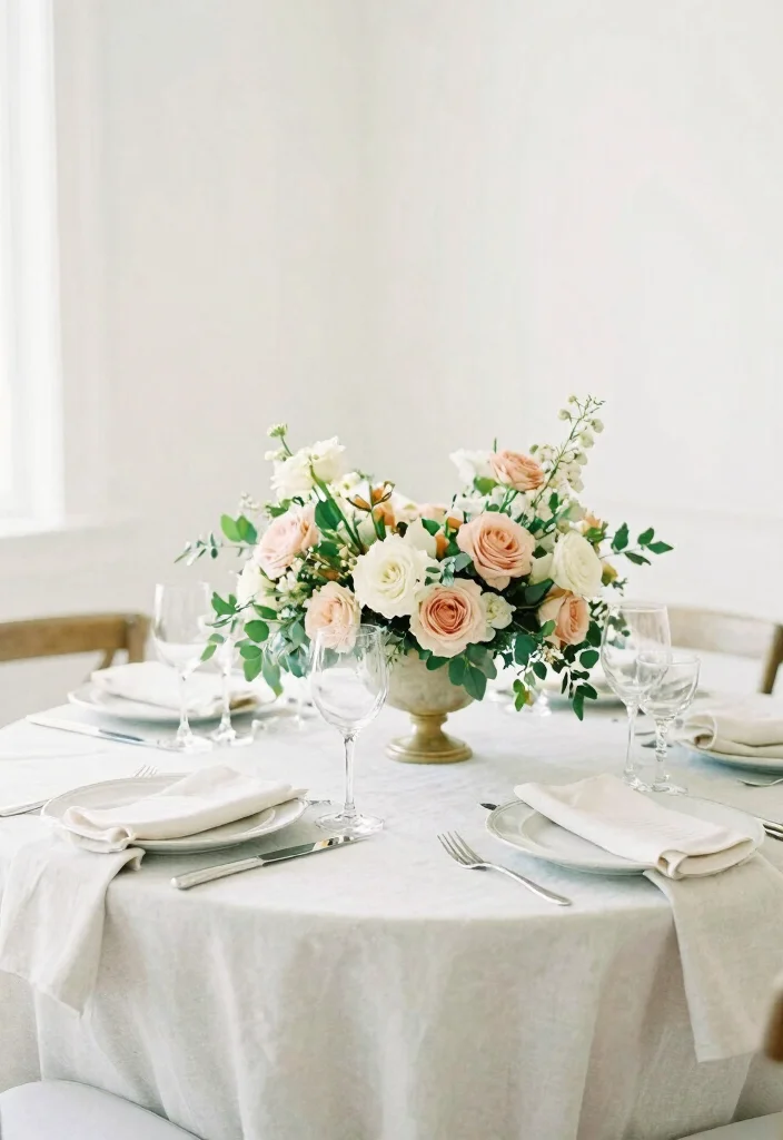 14 Simple Wedding Decoration Ideas That Look Clean and Elegant 13. Soft Color Palette 0
