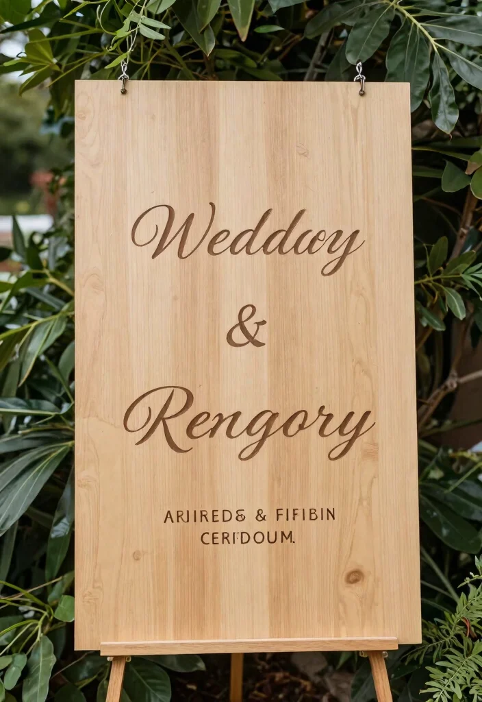 14 Simple Wedding Decoration Ideas That Look Clean and Elegant 14. Thoughtful Signage 0