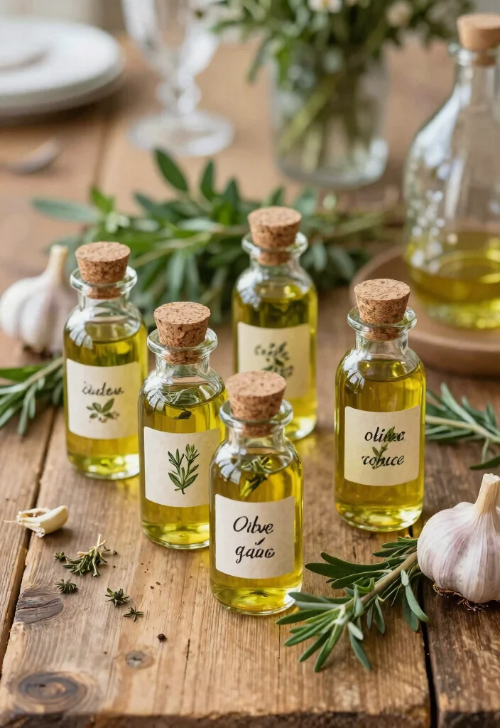 14 Simple Wedding Favor Ideas That Never Go Out of Style 9. Infused Olive Oils 0