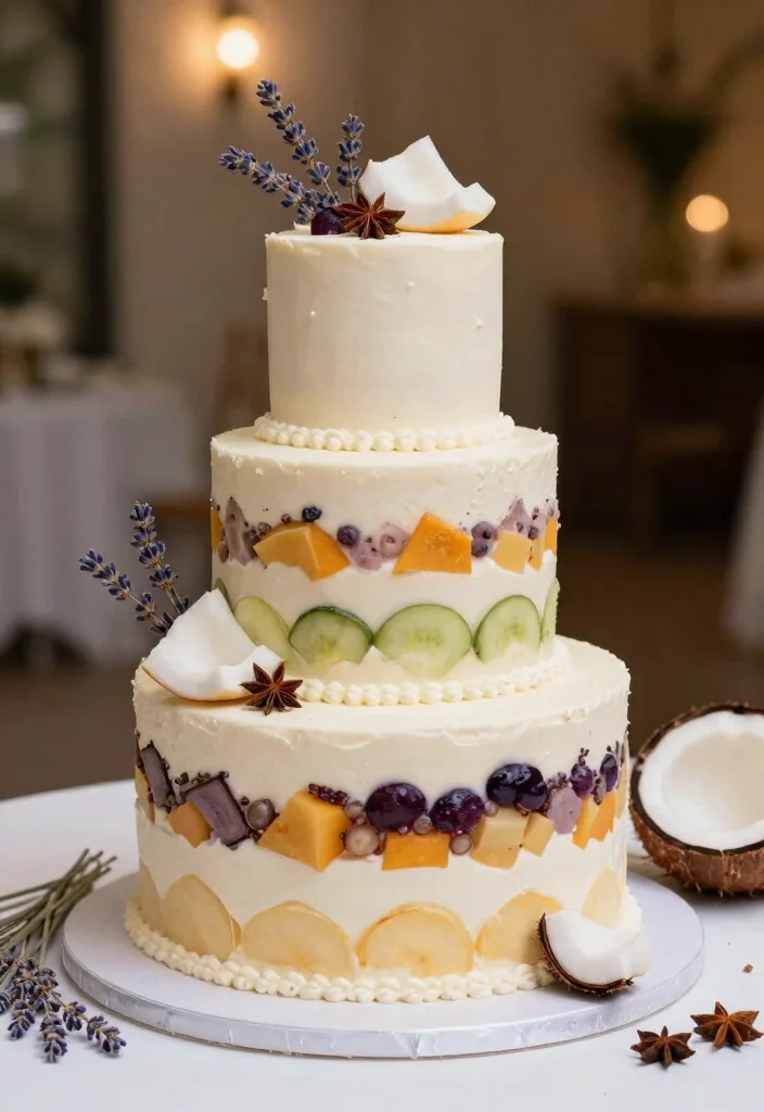 14 Trendy Wedding Cake Ideas Couples Are Loving Right Now 14. Unique Flavor Combinations 0