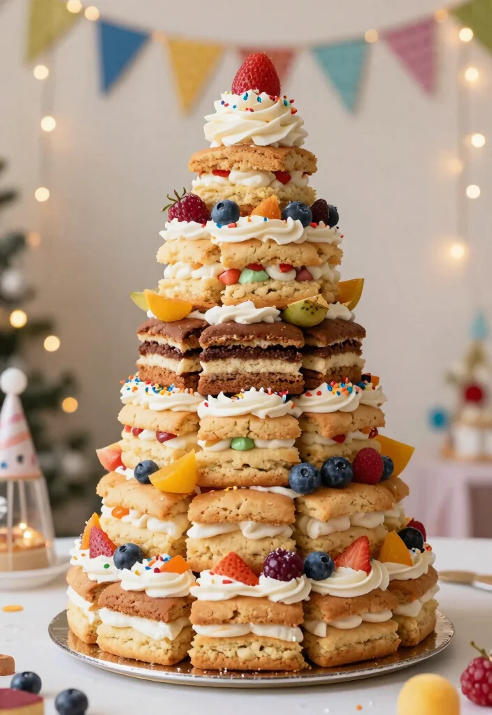 14 Trendy Wedding Cake Ideas Couples Are Loving Right Now 8. Edible Cookie Cake Towers 0