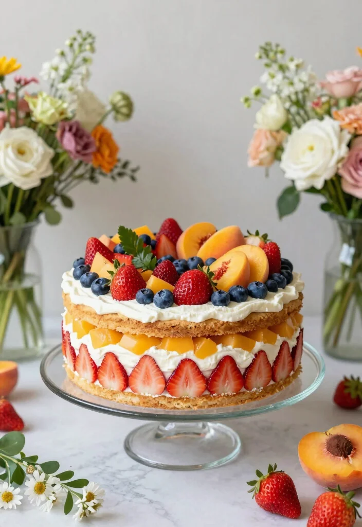14 Trendy Wedding Cake Ideas Couples Are Loving Right Now 9. Seasonal Fruit Cakes 0