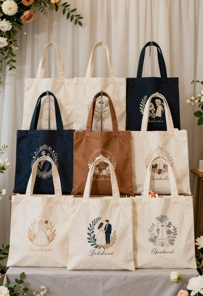 14 Useful Wedding Favor Ideas for Guests They Will Actually Use 6. Eco Friendly Tote Bags 0