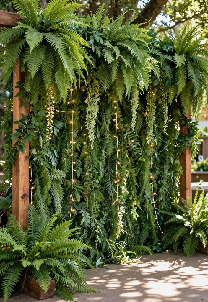 14 Wedding Backdrop Decoration Ideas for Beautiful Photo Moments 1. Lush Greenery Backdrop 0