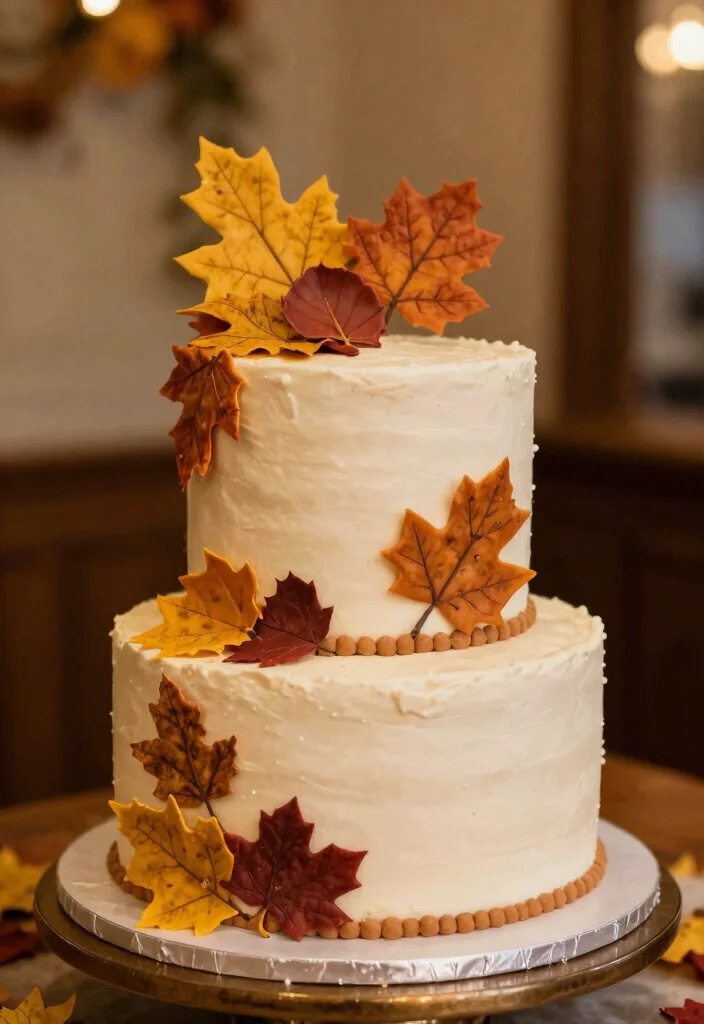 14 Wedding Cake Aesthetic Ideas That Look Beautiful and Trendy 11. Seasonal and Themed Cakes 0