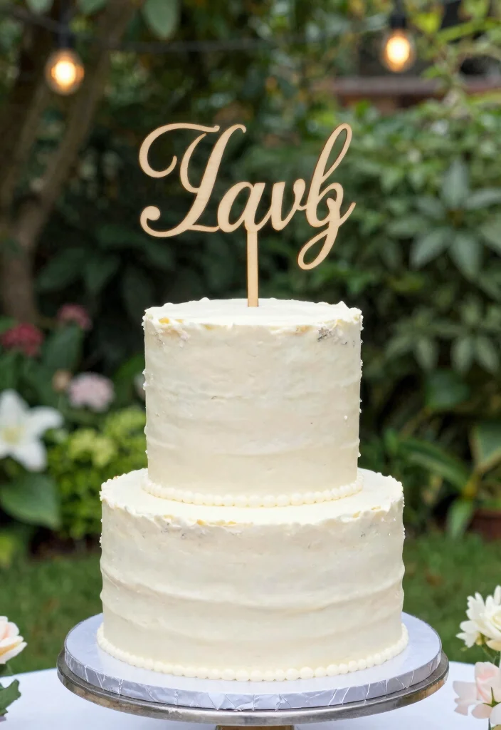 14 Wedding Cake Aesthetic Ideas That Look Beautiful and Trendy 6. Personalization with Cake Toppers 0