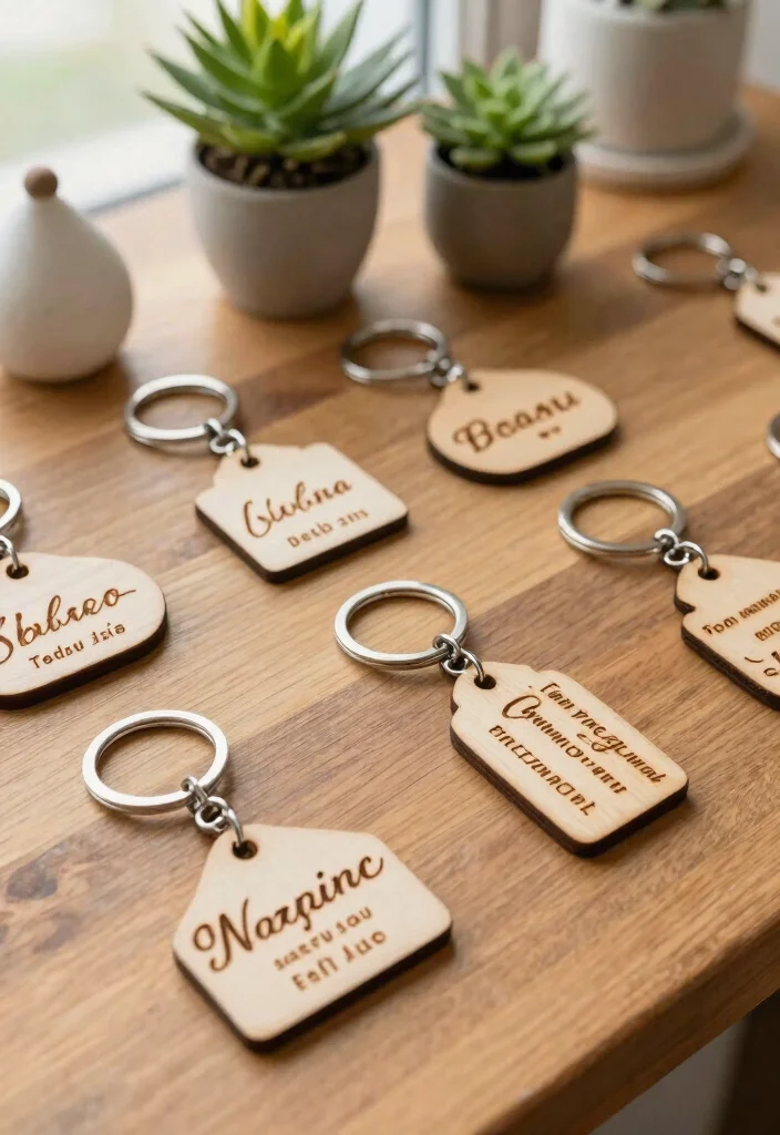 14 Wedding Favor DIY Ideas That Are Easy and Beginner Friendly 14. Personalized Keychains 0
