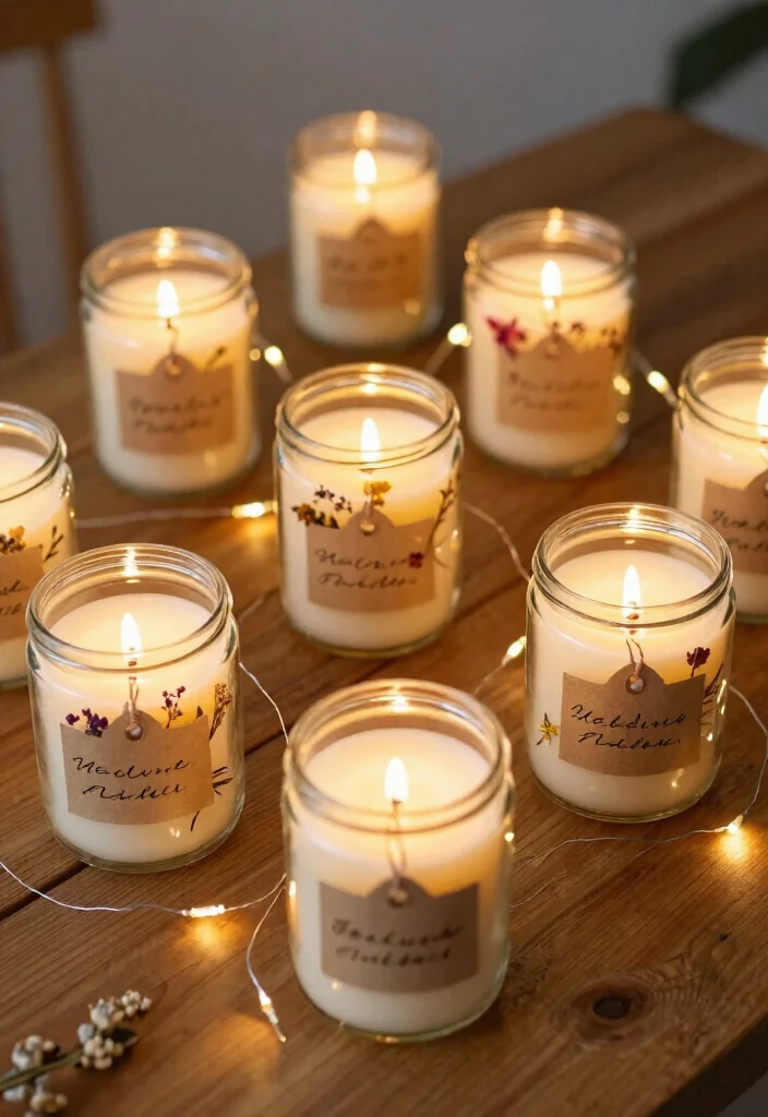 14 Wedding Favor DIY Ideas That Are Easy and Beginner Friendly 3. Upcycled Candle Jars 0