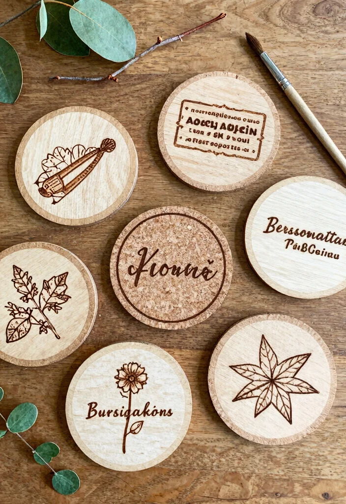 14 Wedding Favor DIY Ideas That Are Easy and Beginner Friendly 4. Customized Coasters 0