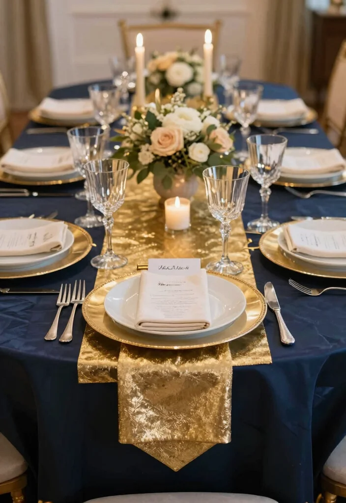 14 Wedding Hall Decoration Ideas That Feel Grand and Polished 12 14 Wedding Hall Decoration Ideas That Feel Grand and Polished 2. Exquisite Table Settings 0