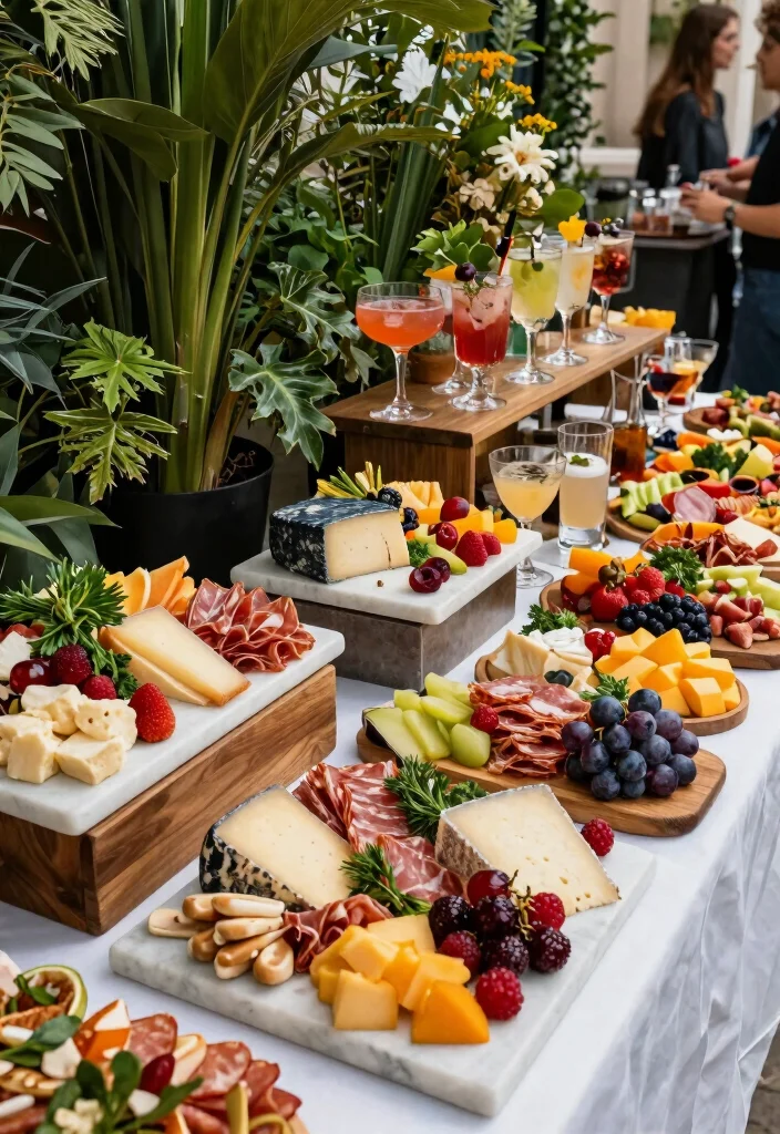 14 Wedding Hall Decoration Ideas That Feel Grand and Polished 37 14 Wedding Hall Decoration Ideas That Feel Grand and Polished 7. Interactive Food Stations 0