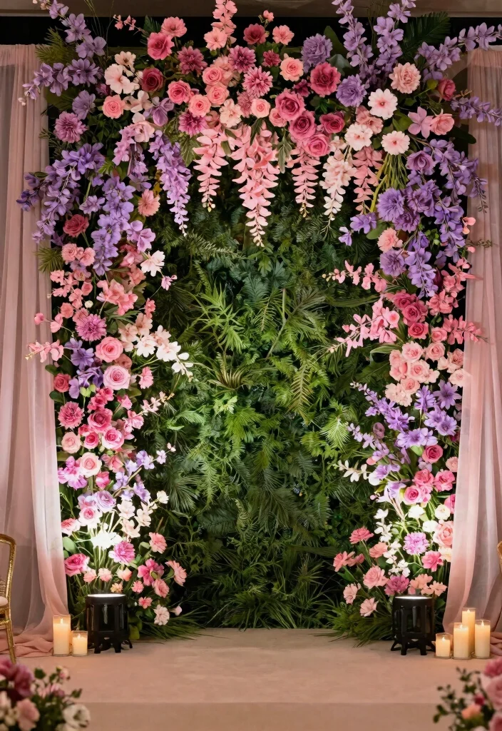 14 Wedding Hall Decoration Ideas That Feel Grand and Polished 48 14 Wedding Hall Decoration Ideas That Feel Grand and Polished 8. Artistic Backdrops 0