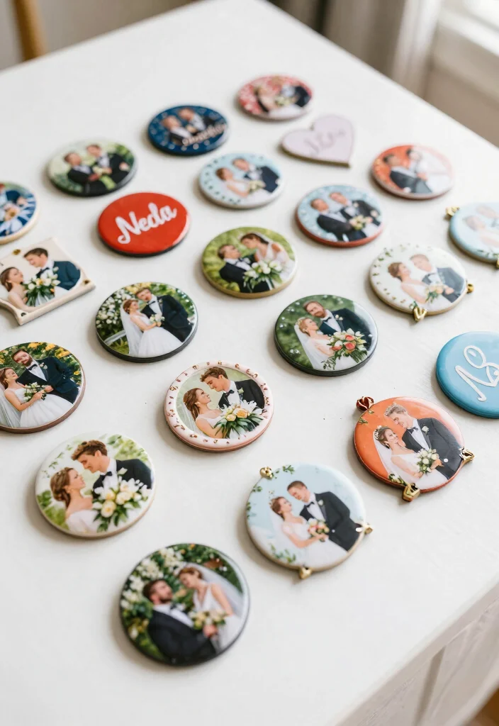 14 Wedding Party Favor Ideas for Guests on a Budget 54 14 Wedding Party Favor Ideas for Guests on a Budget 14. Personalized Magnets 0