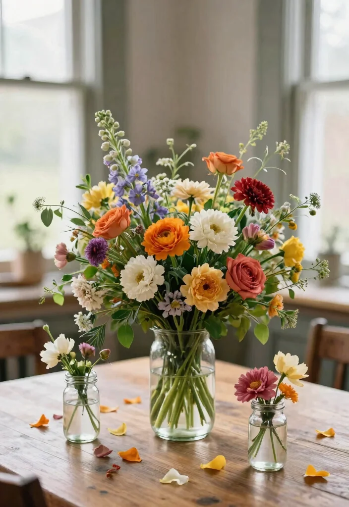 14 Wedding Shower Decoration Ideas That Feel Stylish and Simple 1. Local Flower Arrangements 0