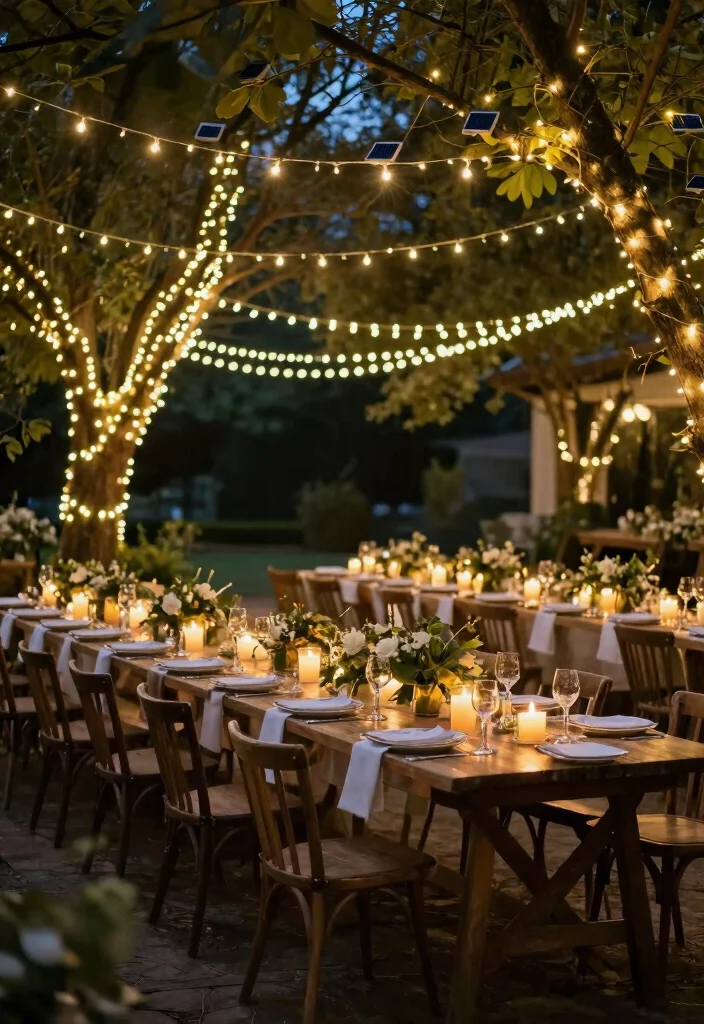 14 Wedding Shower Decoration Ideas That Feel Stylish and Simple 8. Eco Conscious Lighting 0