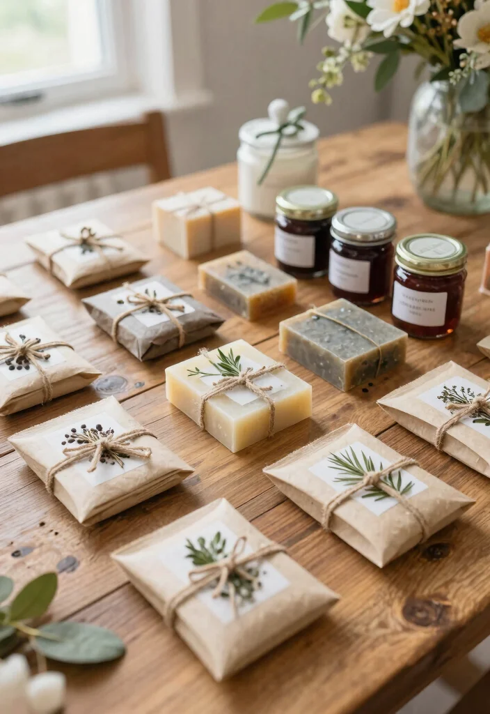 14 Wedding Shower Decoration Ideas That Feel Stylish and Simple 9. Simple Organic Favors 0