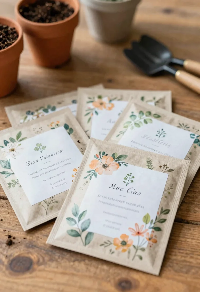 15 Creative Wedding Favor Ideas for Modern and Stylish Weddings 1 15 Creative Wedding Favor Ideas for Modern and Stylish Weddings 1. Seed Packets Grow Memories 0