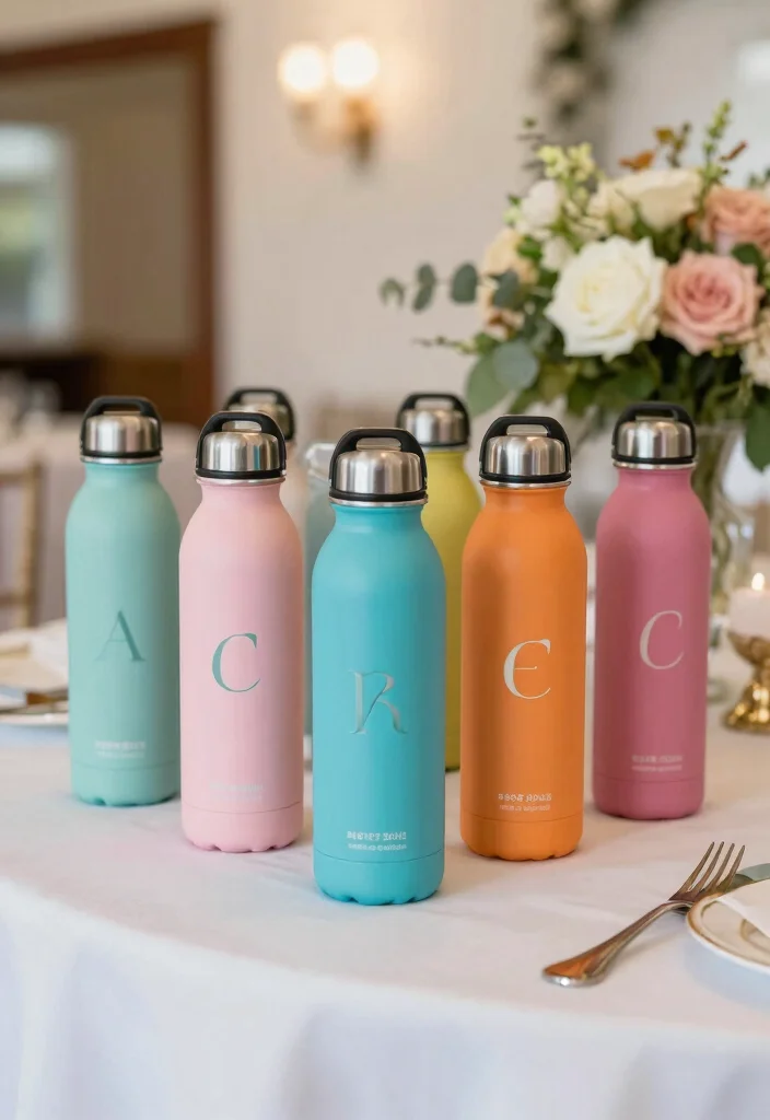 15 Creative Wedding Favor Ideas for Modern and Stylish Weddings 40 15 Creative Wedding Favor Ideas for Modern and Stylish Weddings 10. Reusable Water Bottles Hydration with Style 0