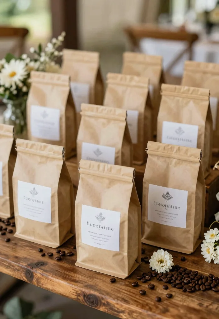 15 Creative Wedding Favor Ideas for Modern and Stylish Weddings 52 15 Creative Wedding Favor Ideas for Modern and Stylish Weddings 12. Artisan Coffee Brewed with Love 0